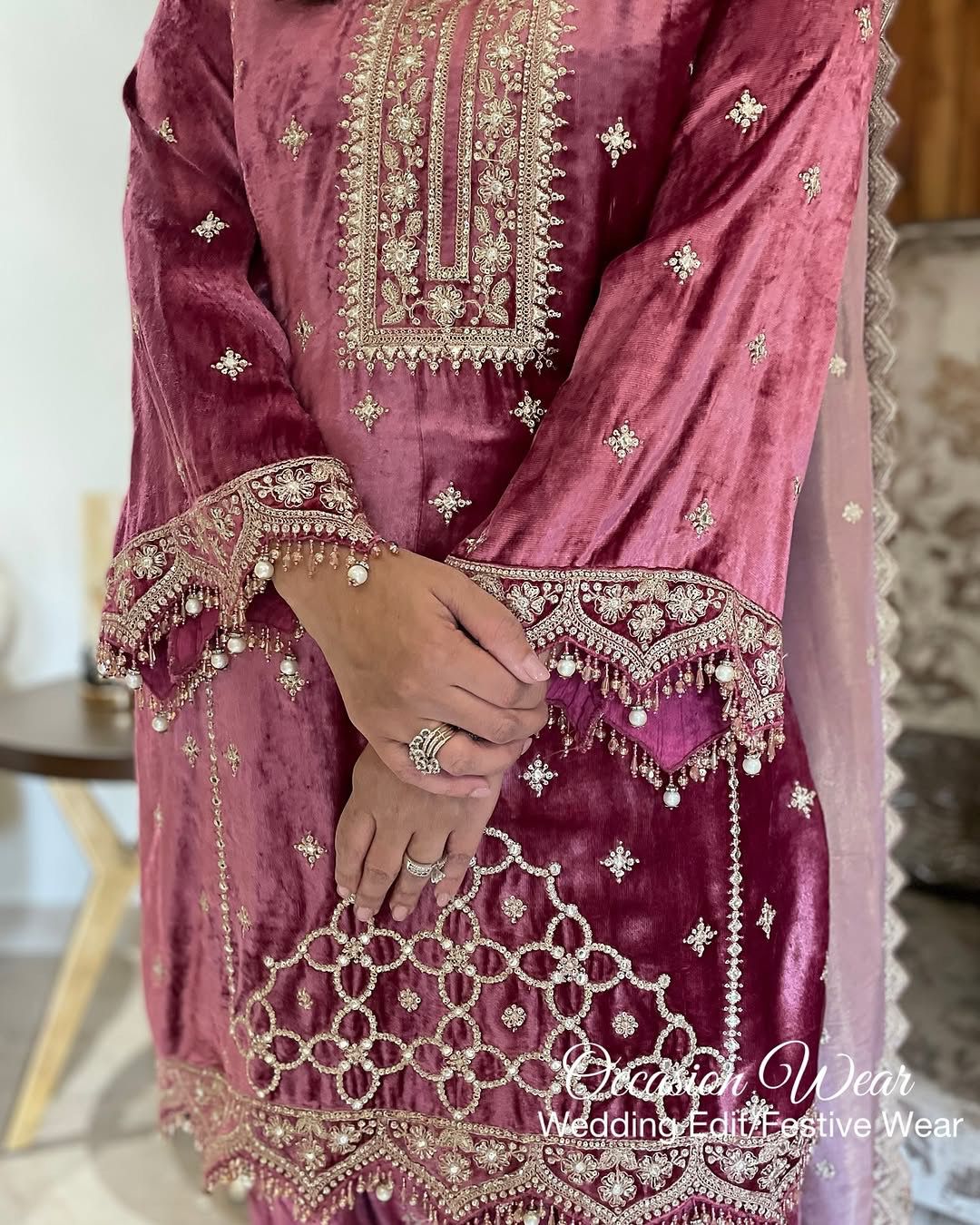 Majestic Velvet Reverie Couture Suit Set