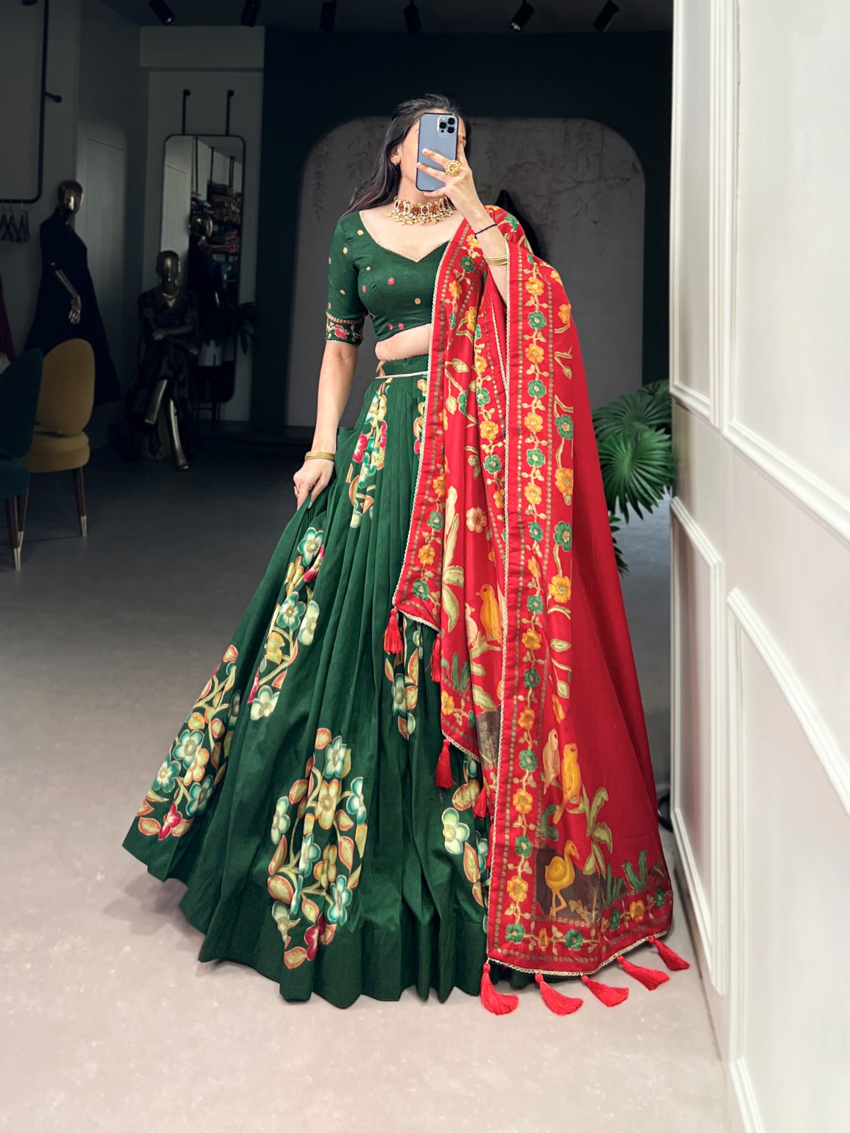 Anvika Tussar Silk Beautiful Lehenga Choli