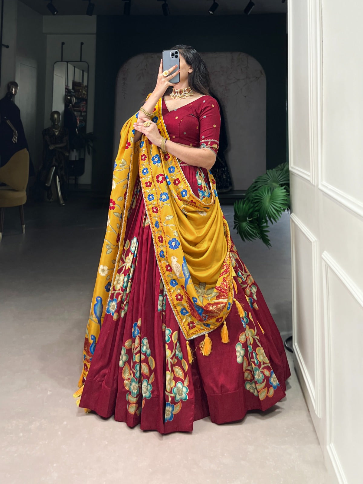 Anvika Tussar Silk Beautiful Lehenga Choli