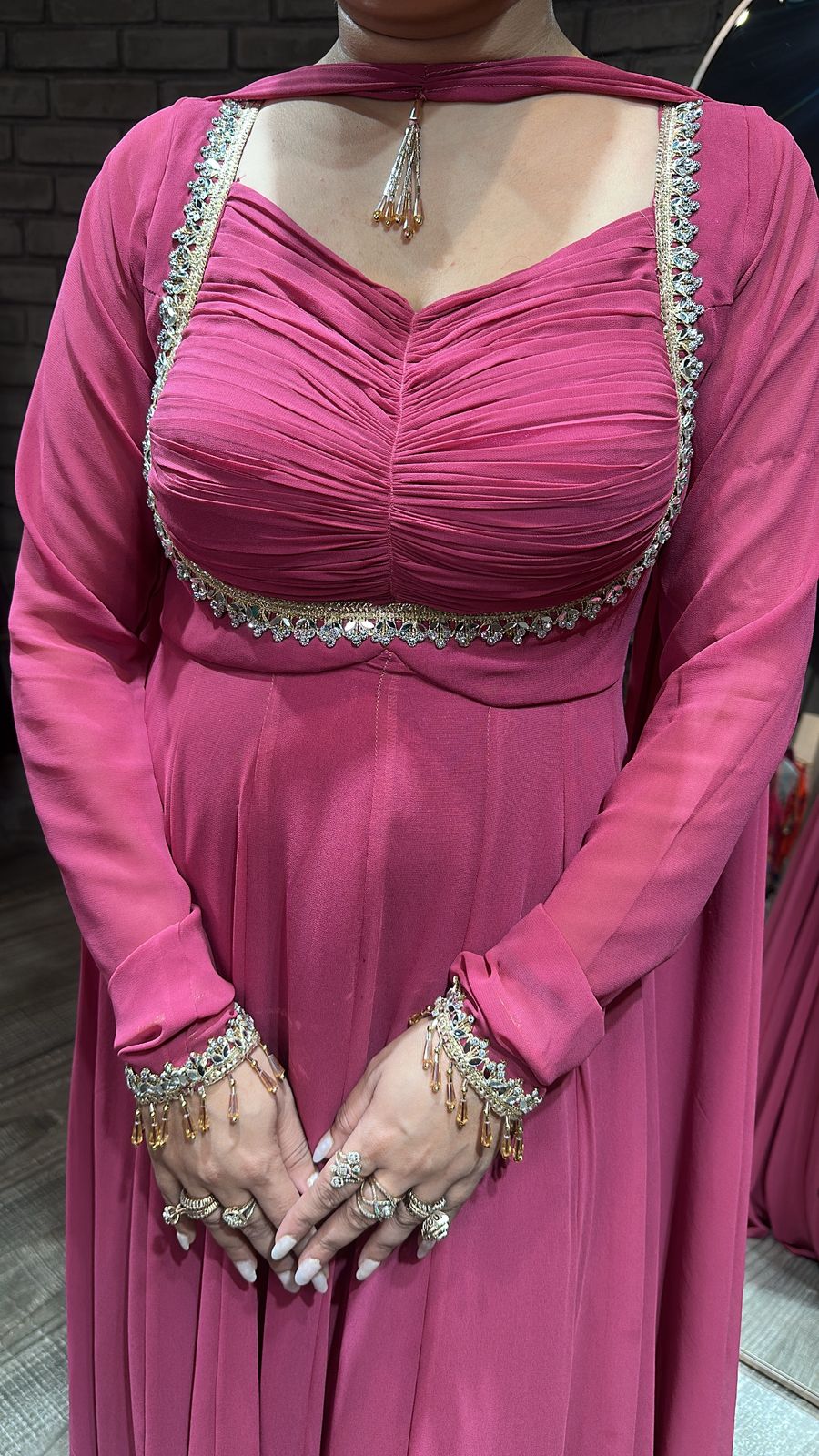 Shanaya Gajari Mirror Anarkali