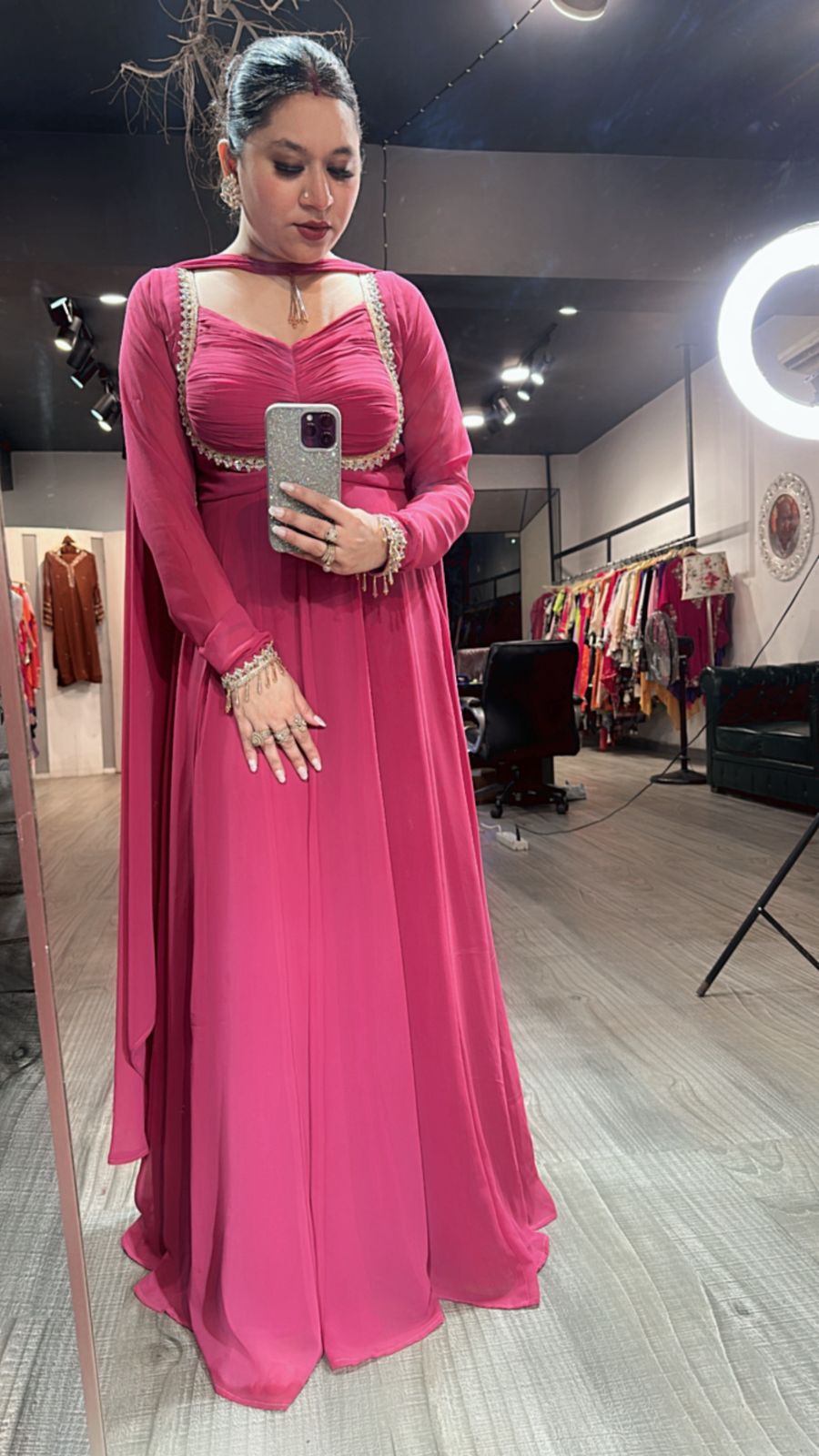 Shanaya Gajari Mirror Anarkali