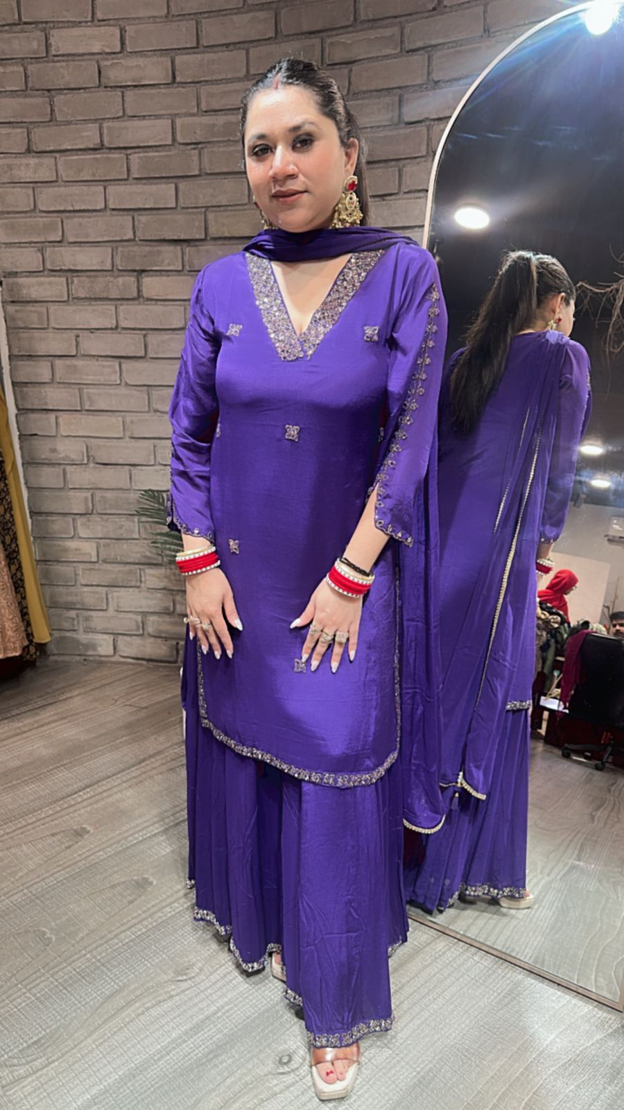 Gulab Jamun purple Katdana suit