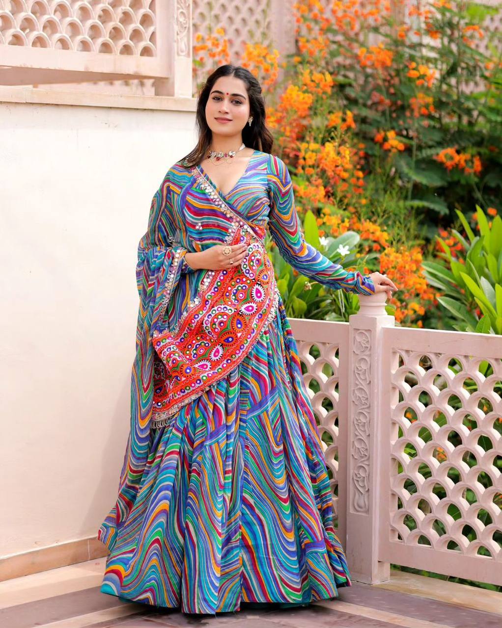 ๐*Presenting New ฤฤsigner Navratri Special Lehenga -Choli Ready Made In New Fancy Style*๐๐