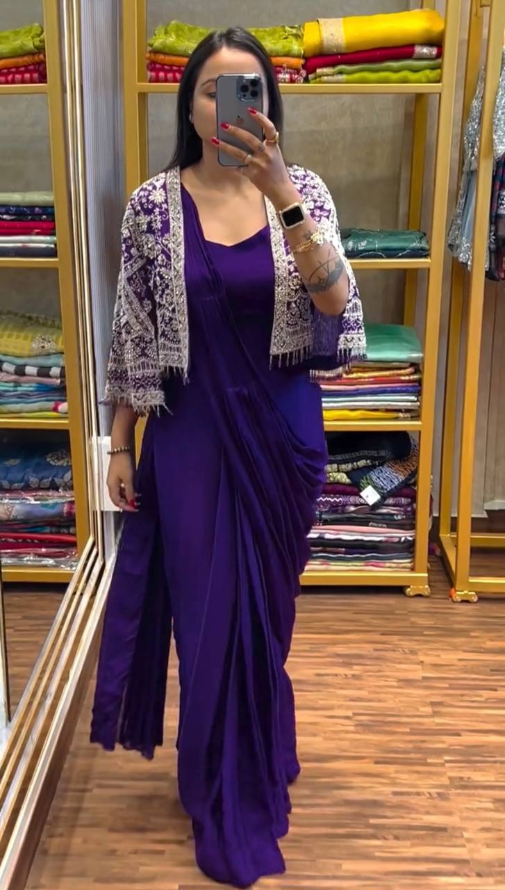 Regal Layers Saree with Jacket Collection
