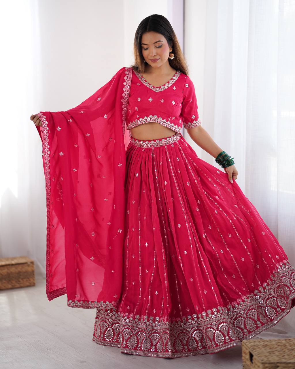 Tejasvi Traditional Twirl Fresh Festive Lehenga Choli