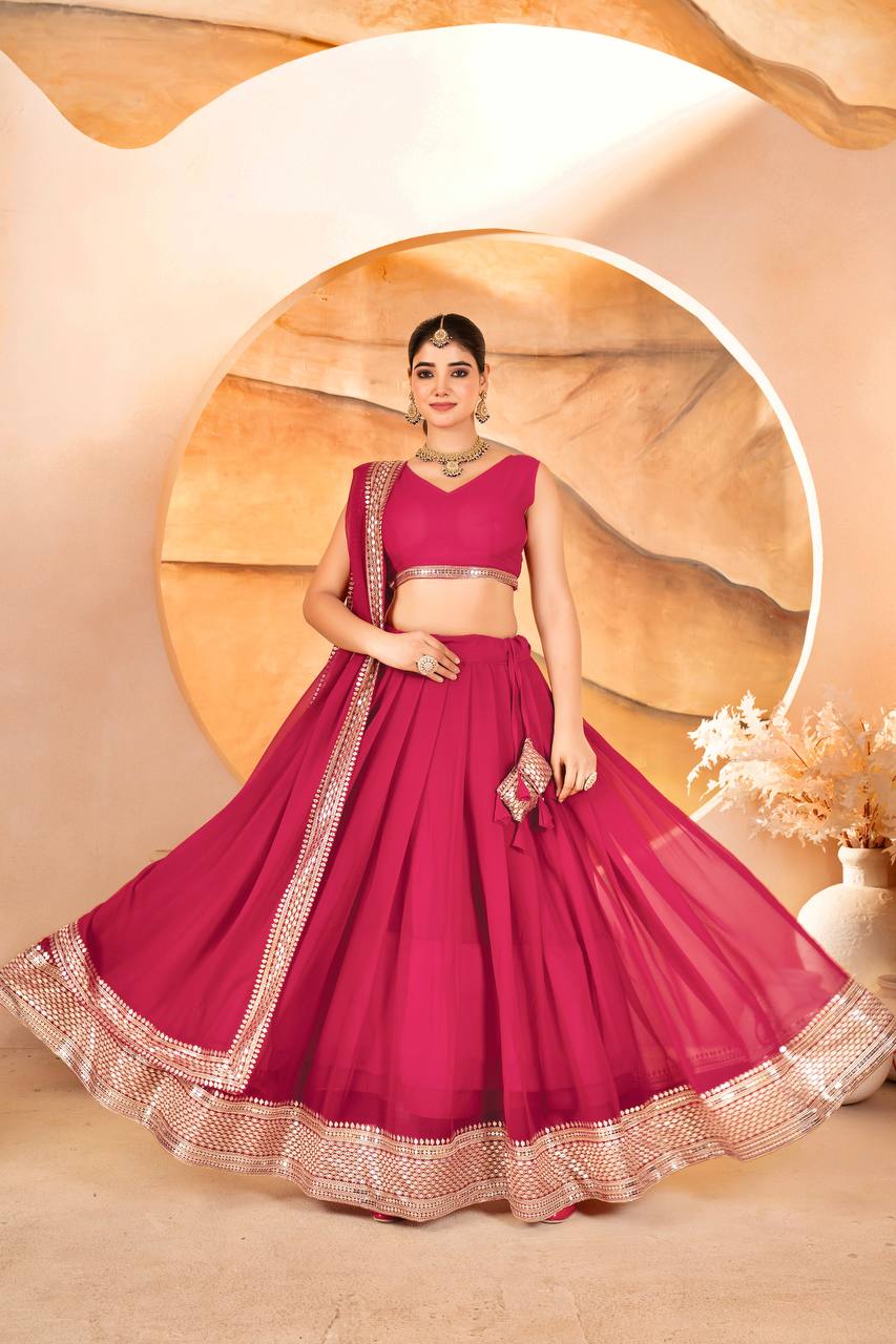 Black Colored Traditional Lehenga Choli