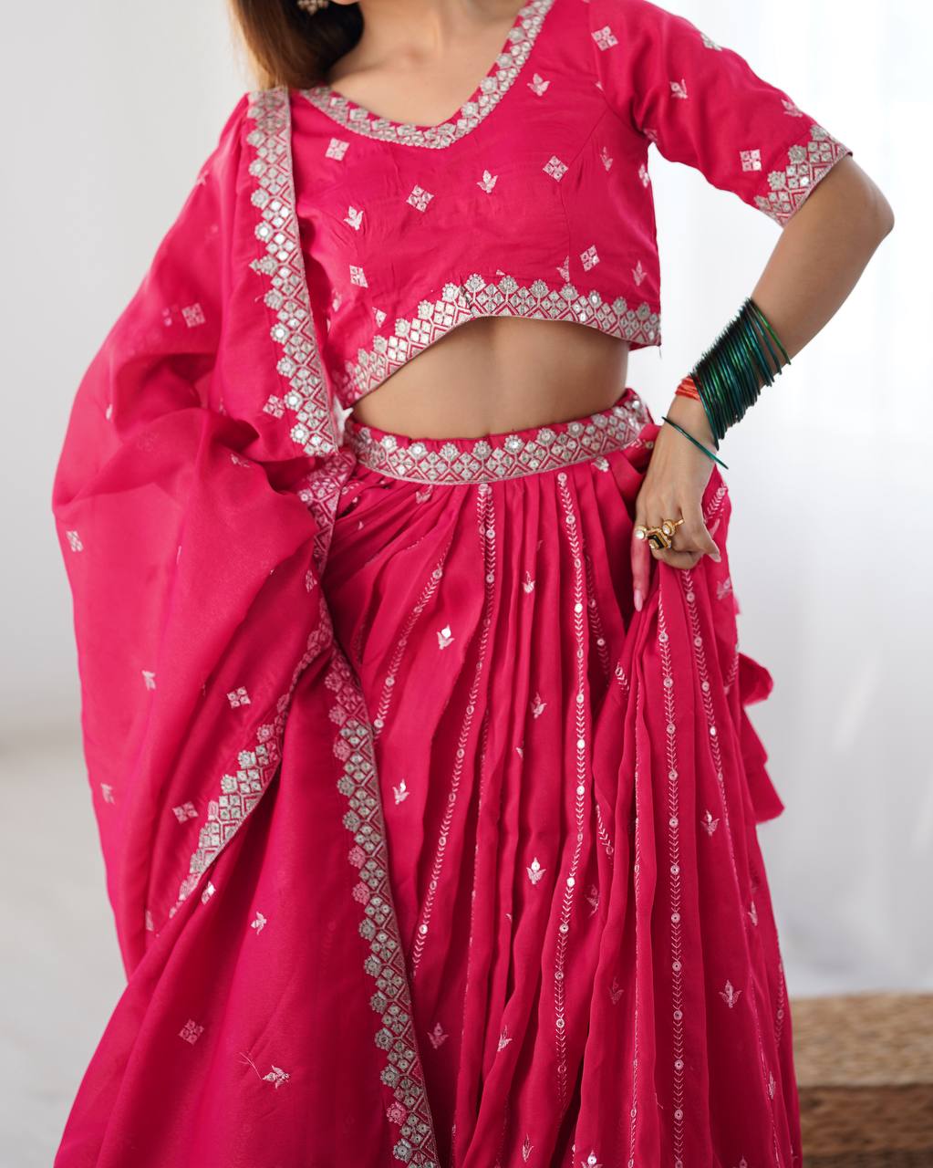 Tejasvi Traditional Twirl Fresh Festive Lehenga Choli