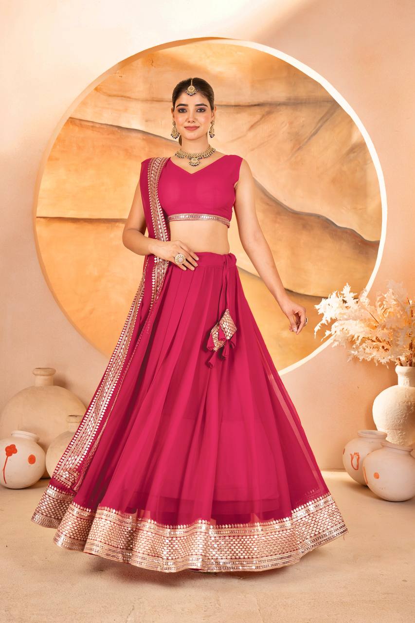 Black Colored Traditional Lehenga Choli
