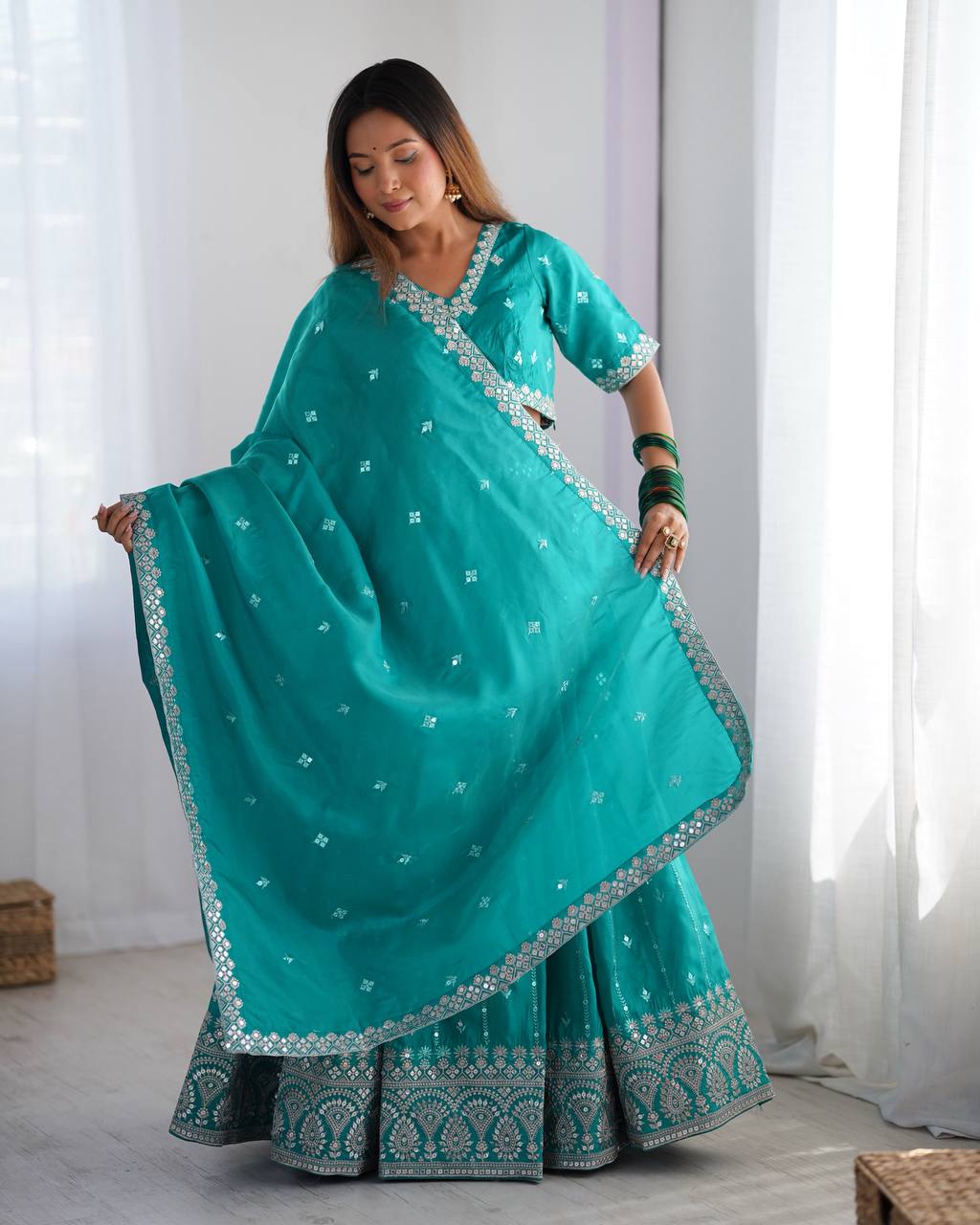 Tejasvi Traditional Twirl Fresh Festive Lehenga Choli