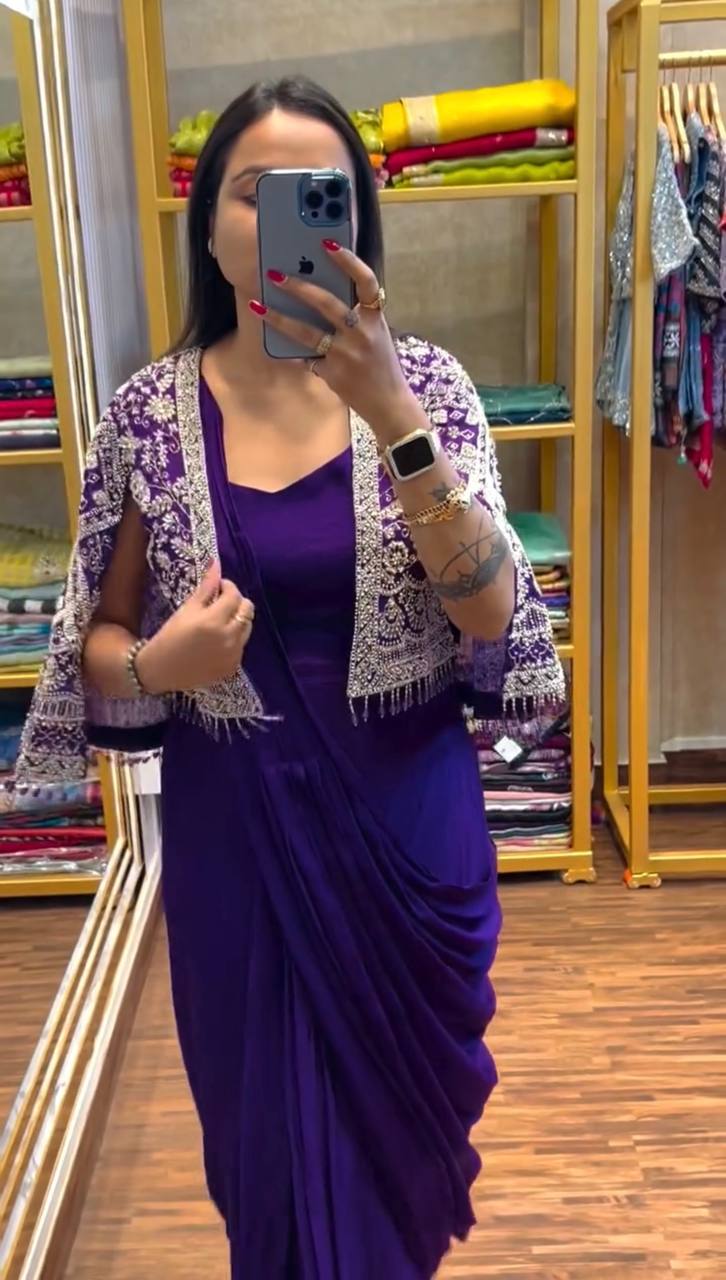 Regal Layers Saree with Jacket Collection