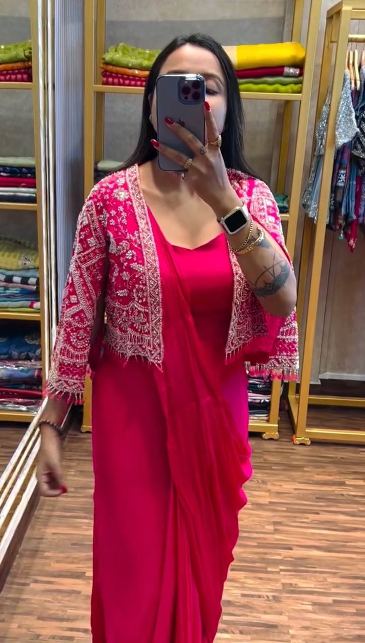 Regal Layers Saree with Jacket Collection