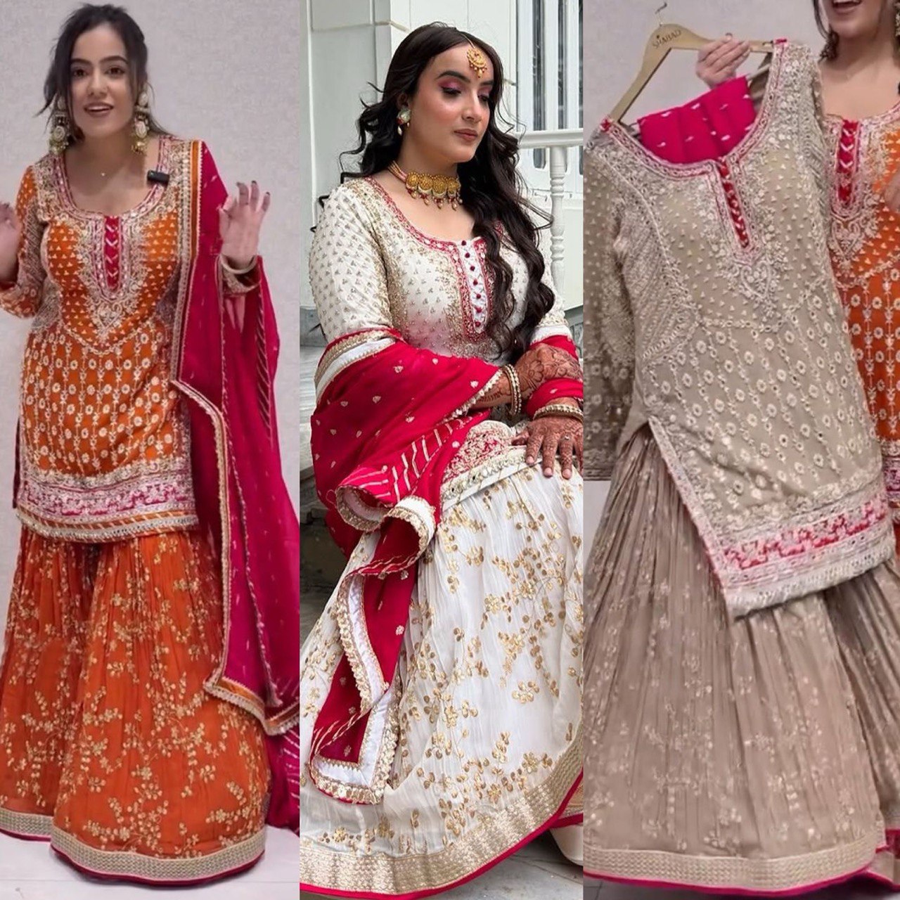 Jashn Couture Elevate your Eid look with regal shararas.