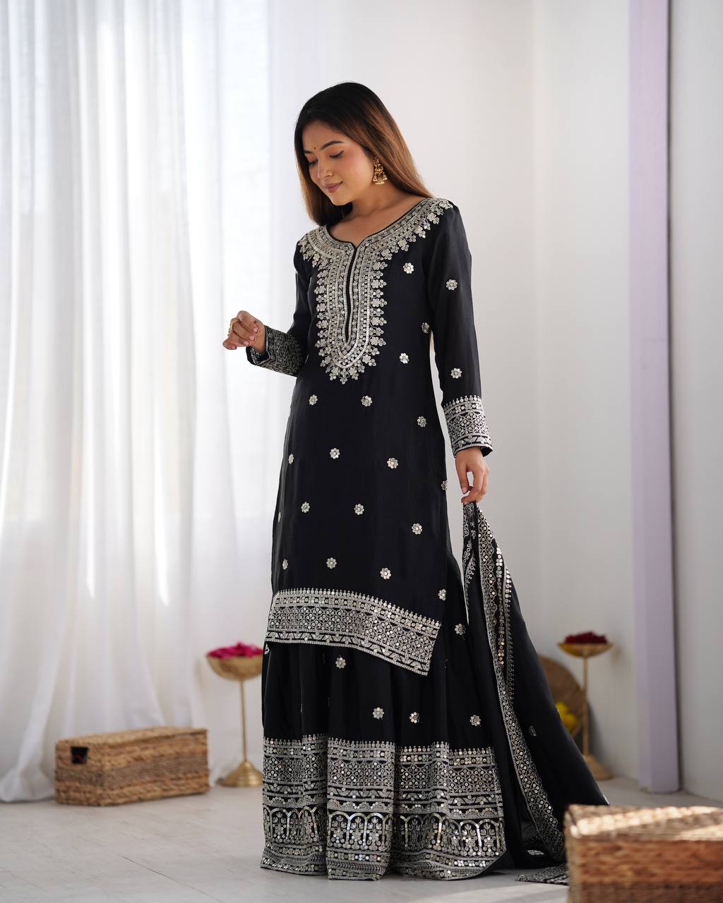A Symphony of Ethnic Elegance Shararas