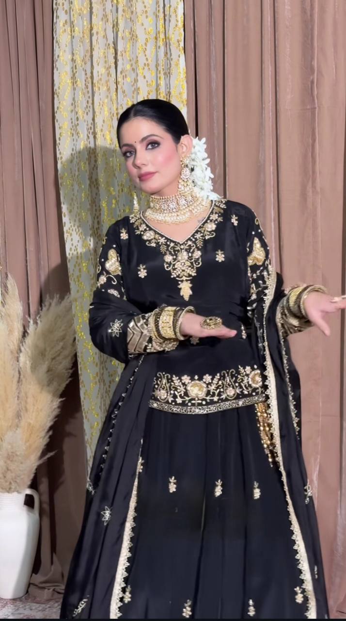 Rangrez Riwayat Woven in Heritage Sharara Set