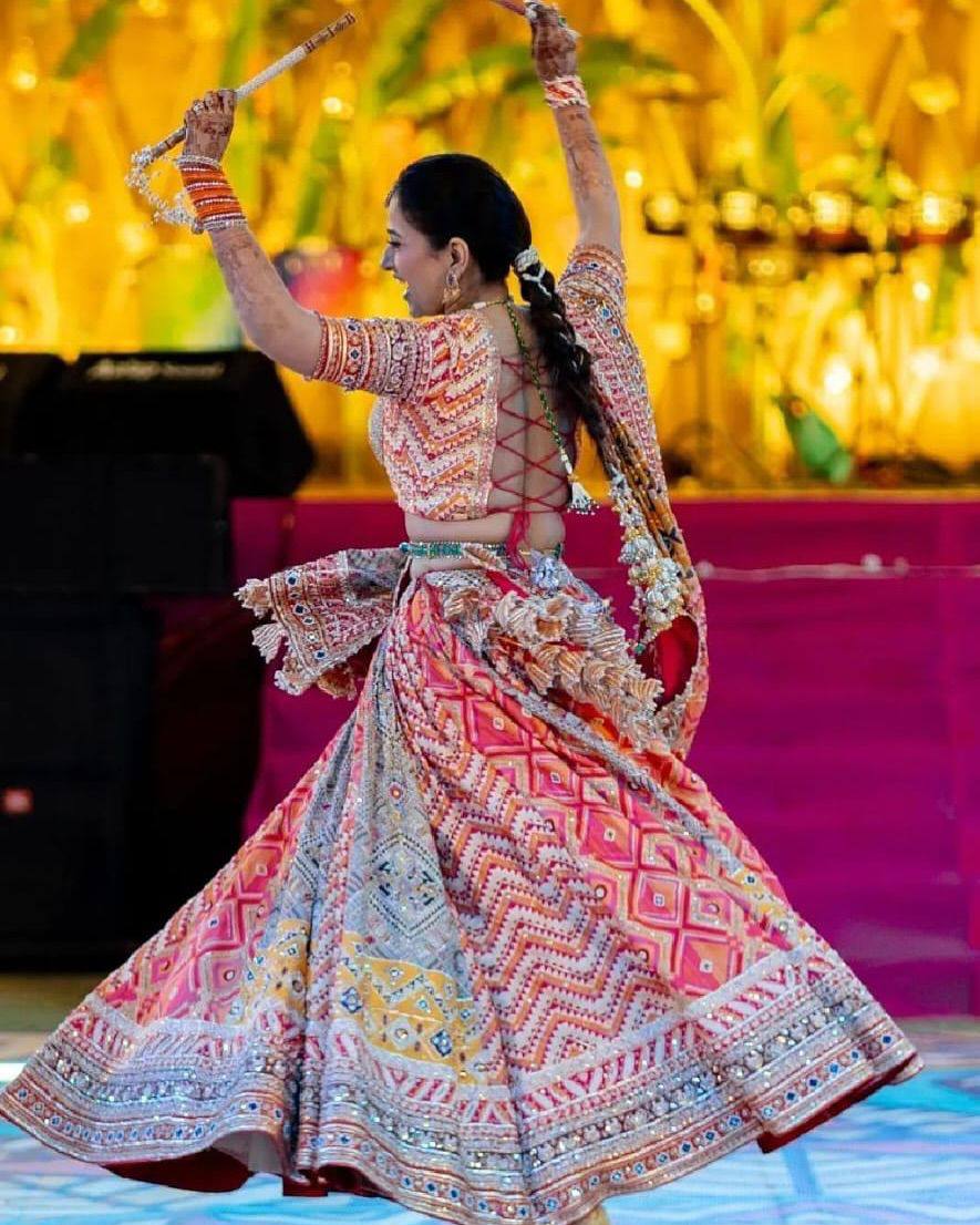 Kavya Kalika Floral Bloom in Festive Hues