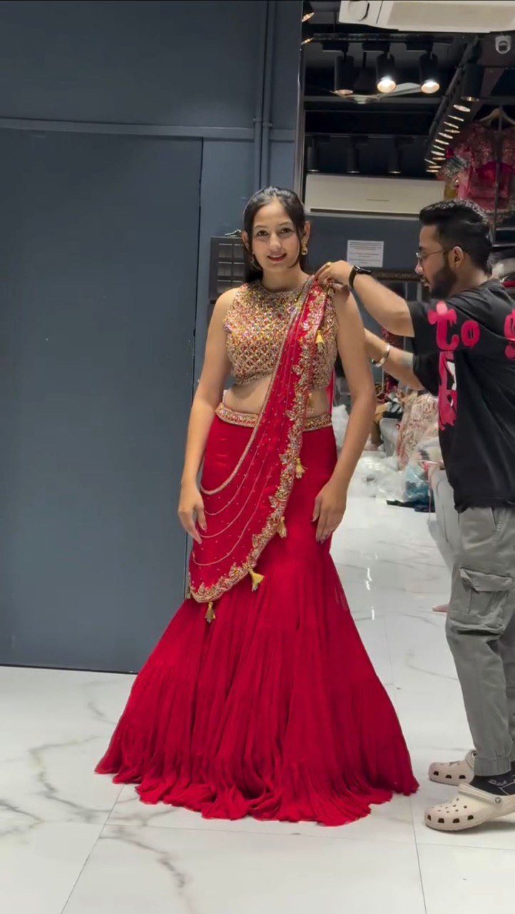 Twirl & Drape The Regal Wedding Glamour Lehenga Saree