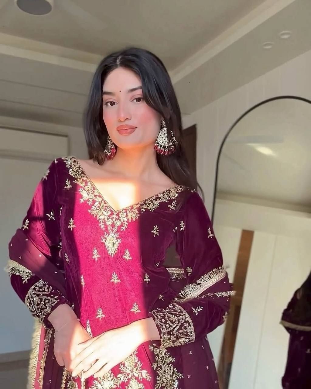 Heavenly Aura Kurta Palazzo Set