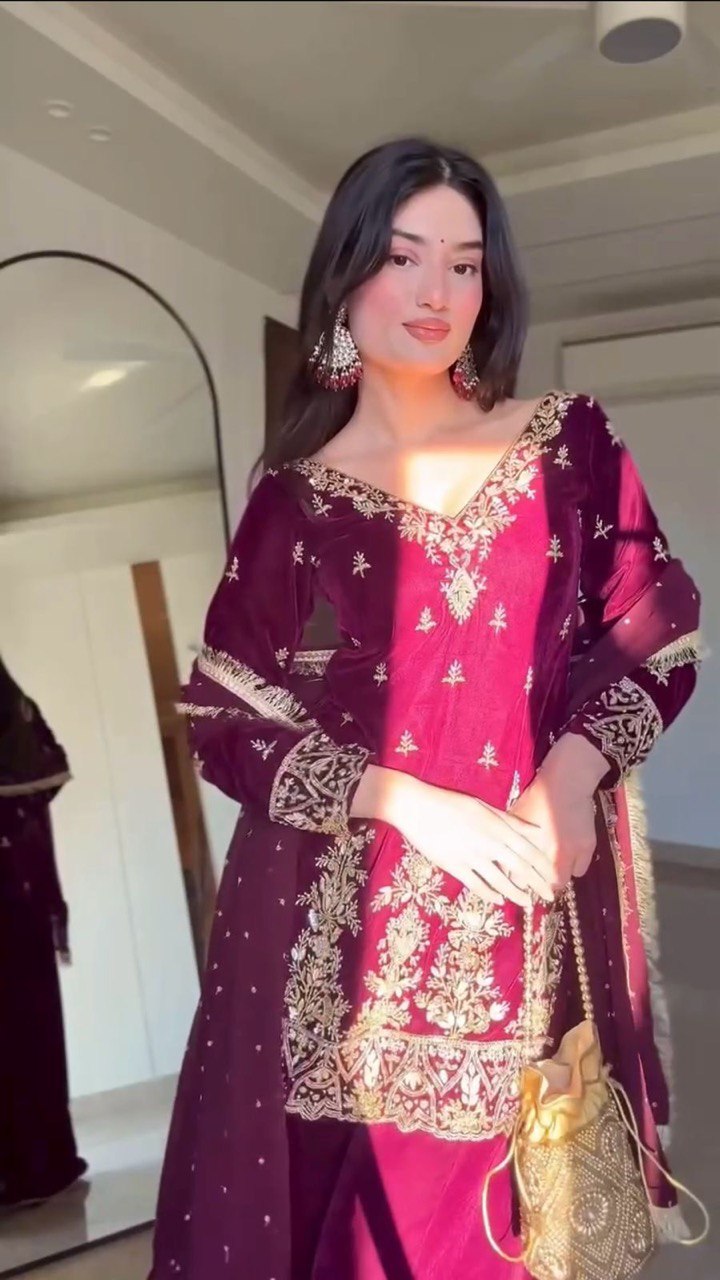 Heavenly Aura Kurta Palazzo Set