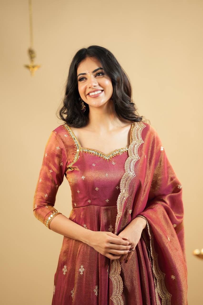 Meher Designer Embroidered Anarkali Set