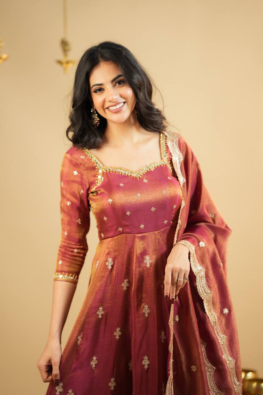 Meher Designer Embroidered Anarkali Set