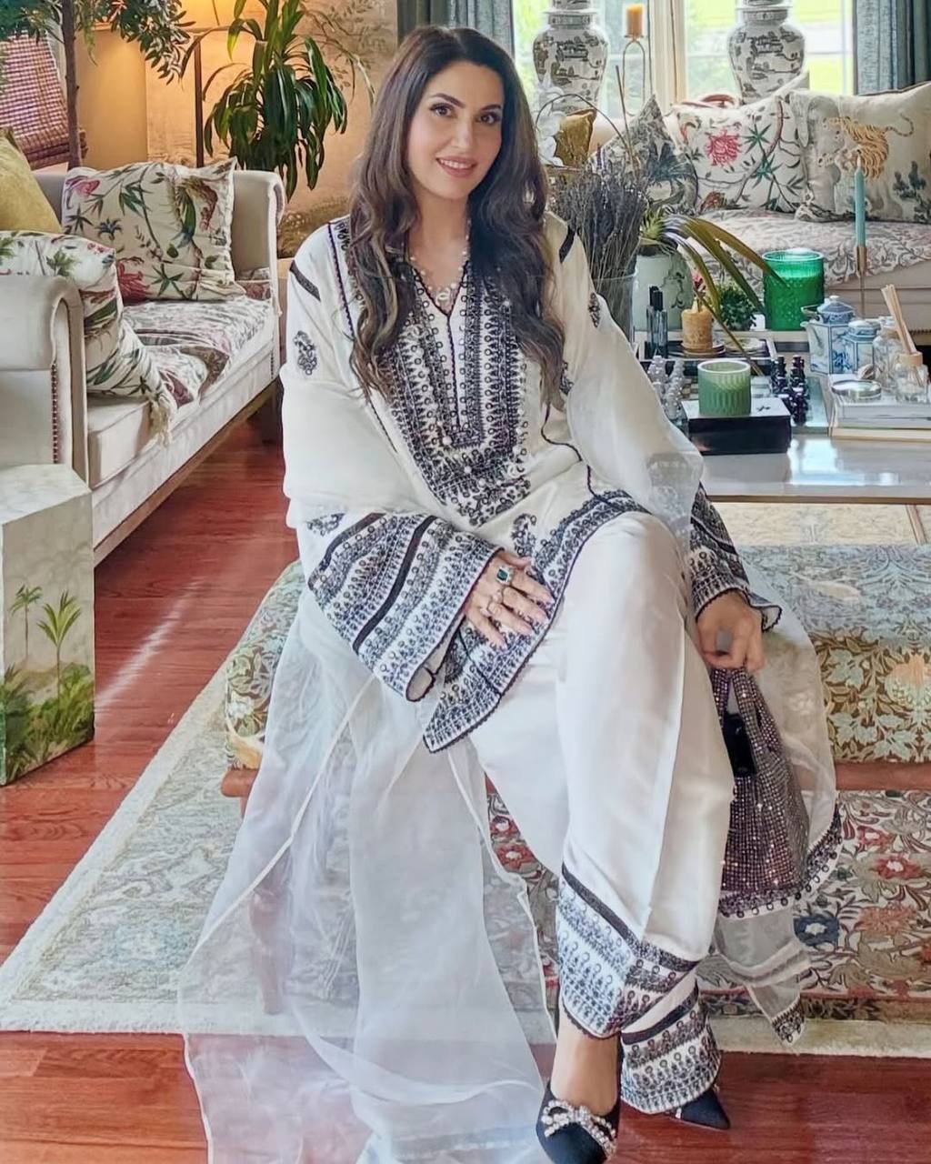 Ameera Grace Ivory Echo Natural Silk Salwar Suit