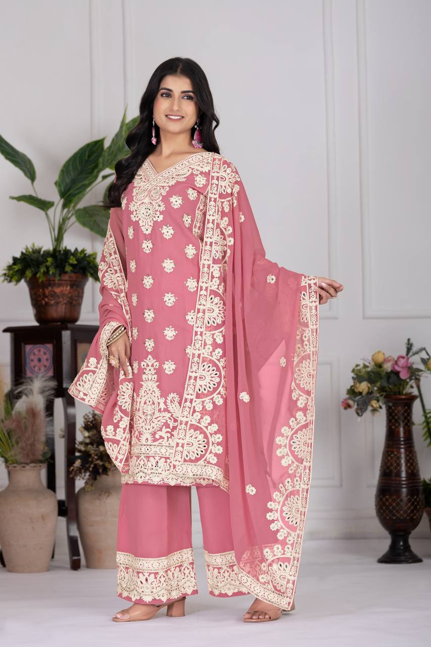 Zehra Festive Embroidery Designer Party Wear Suit