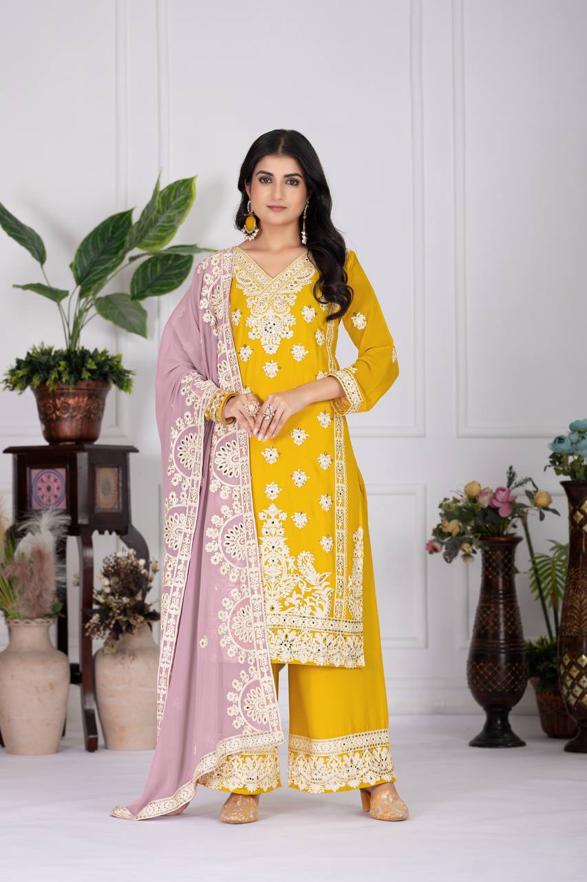 Zehra Festive Embroidery Designer Party Wear Suit