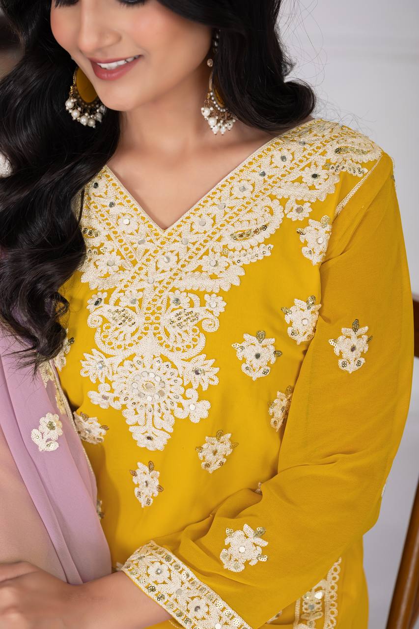Zehra Festive Embroidery Designer Party Wear Suit