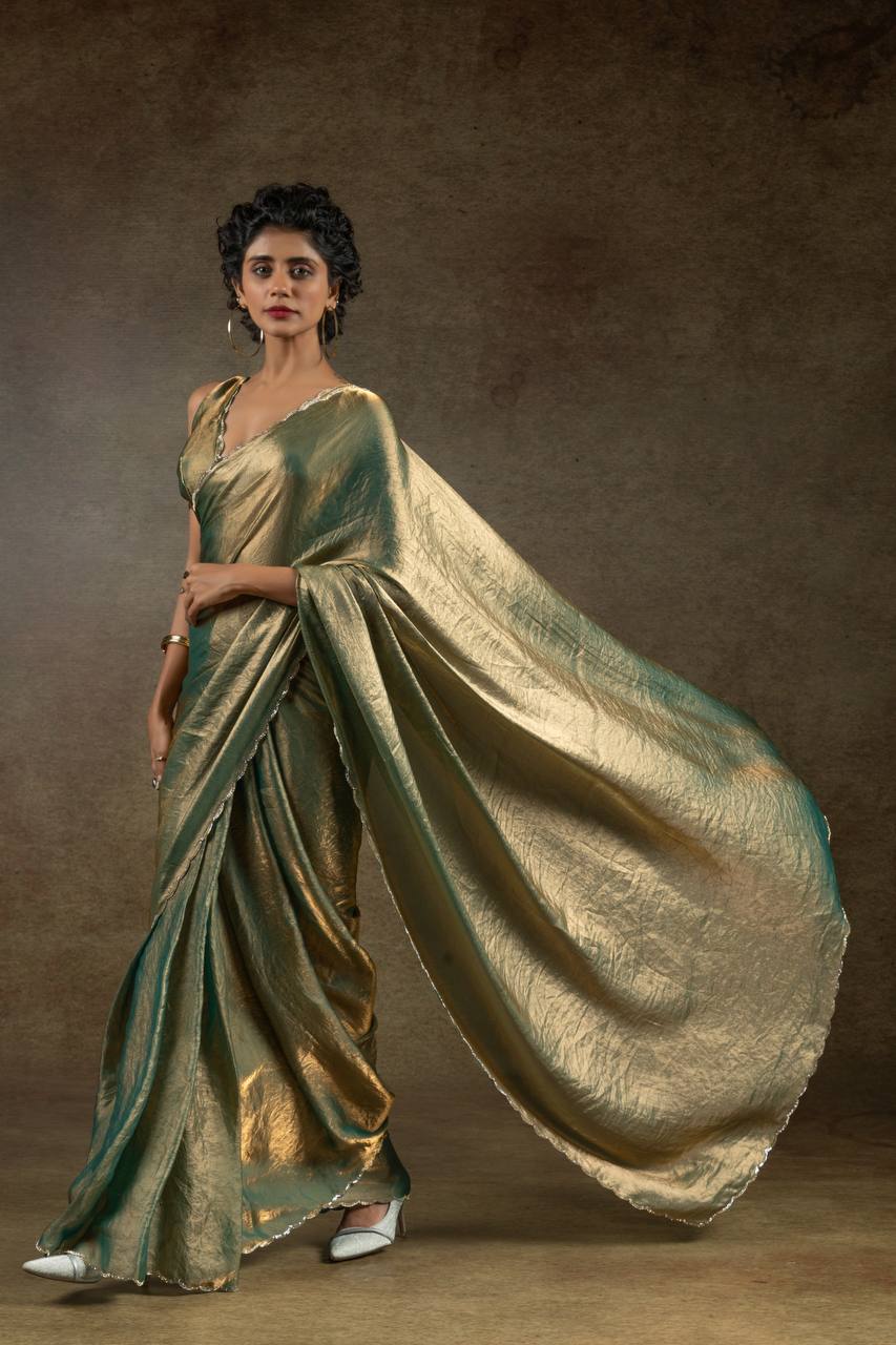 Sculpted in Shine Jarkhan Diamond Designer Saree