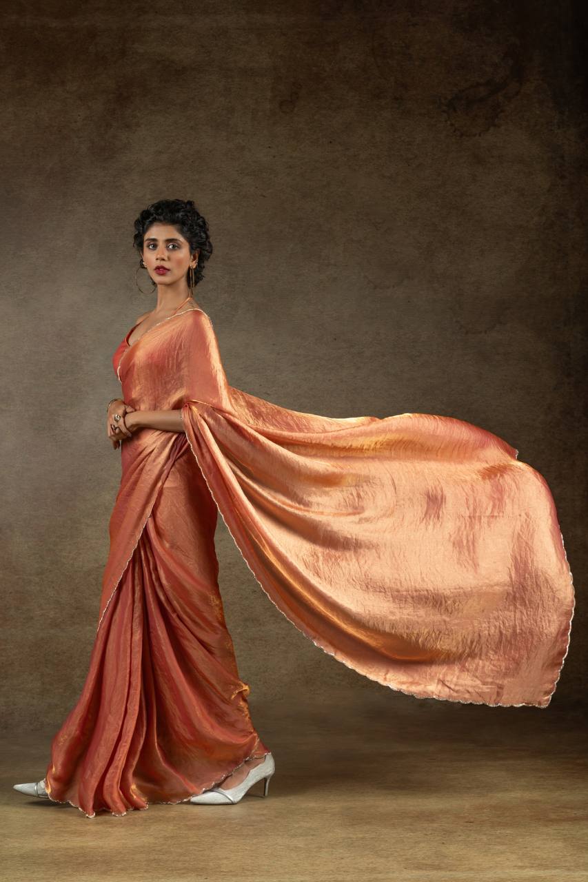 Sculpted in Shine Jarkhan Diamond Designer Saree