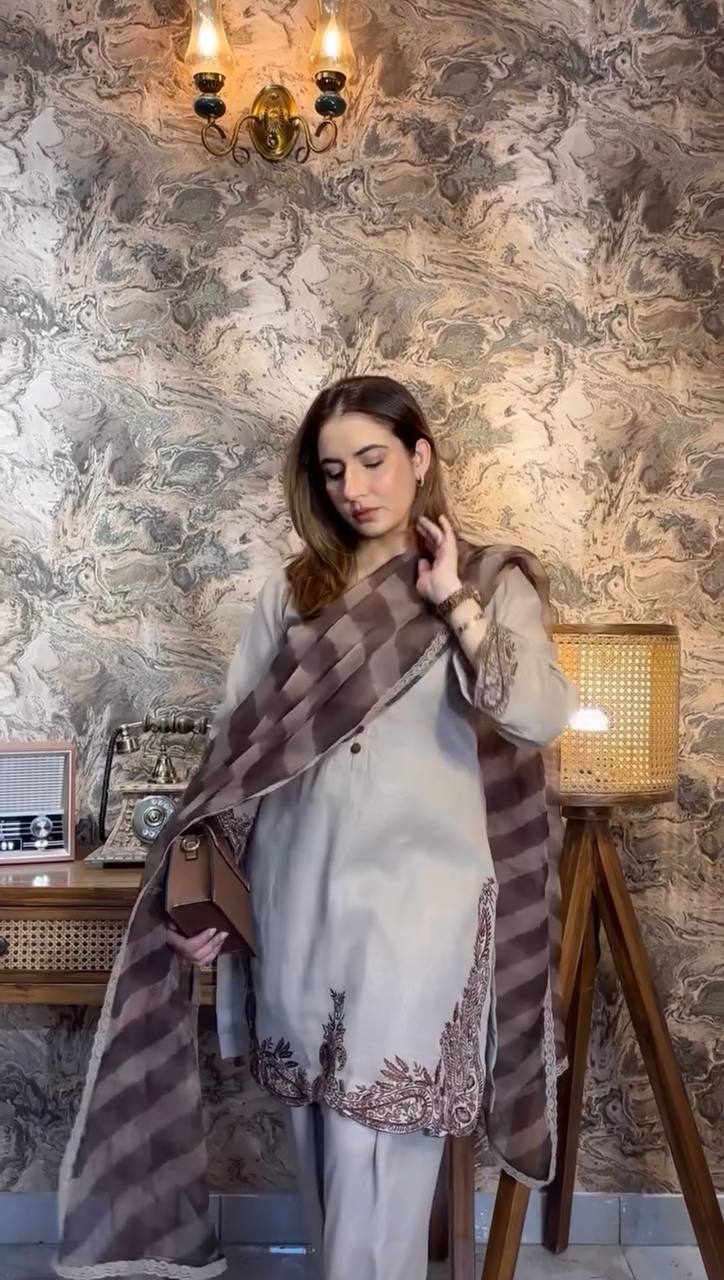 Desert Glow Embroidered Elegance Festive Charm Farshi Set