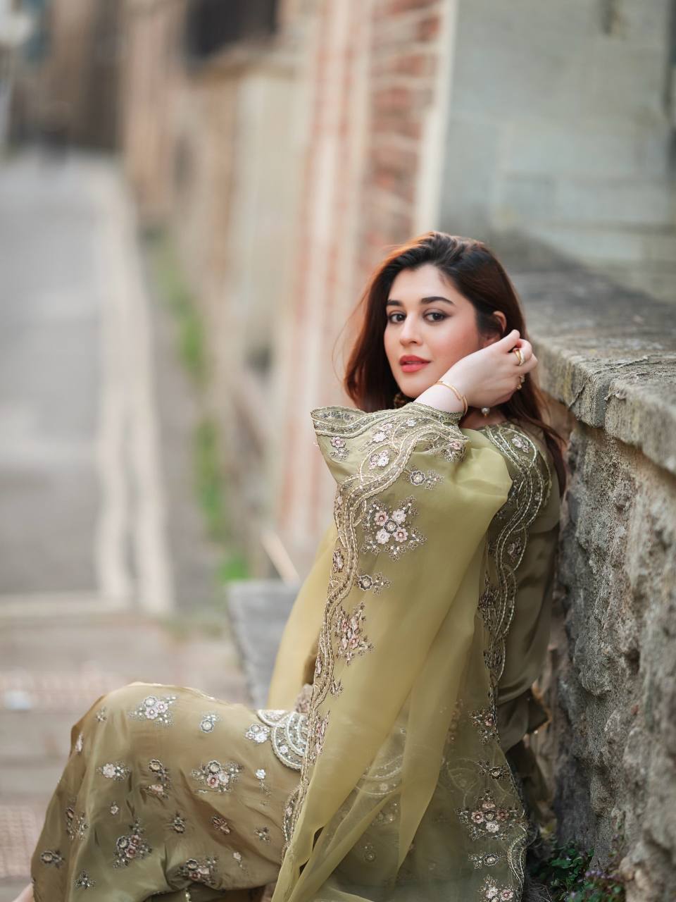 Royal Olive Radiance Plazzo Suit Set