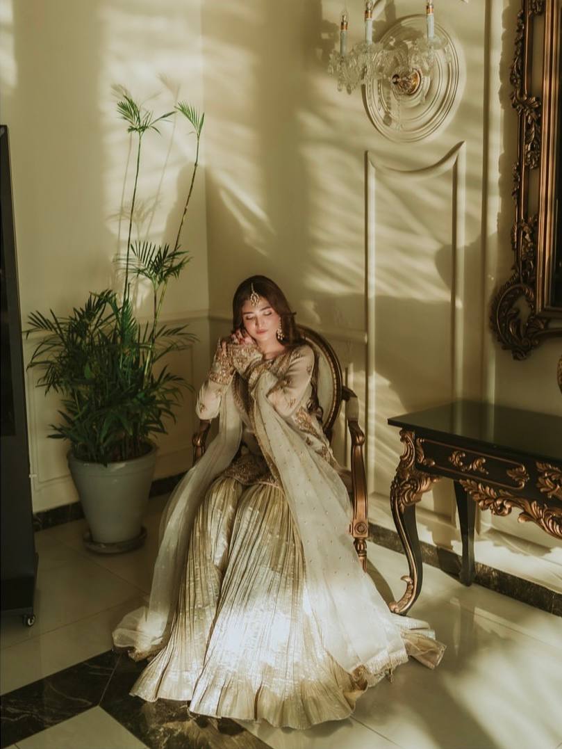 Celestial Glow Elegant Embroidered Sharara Set