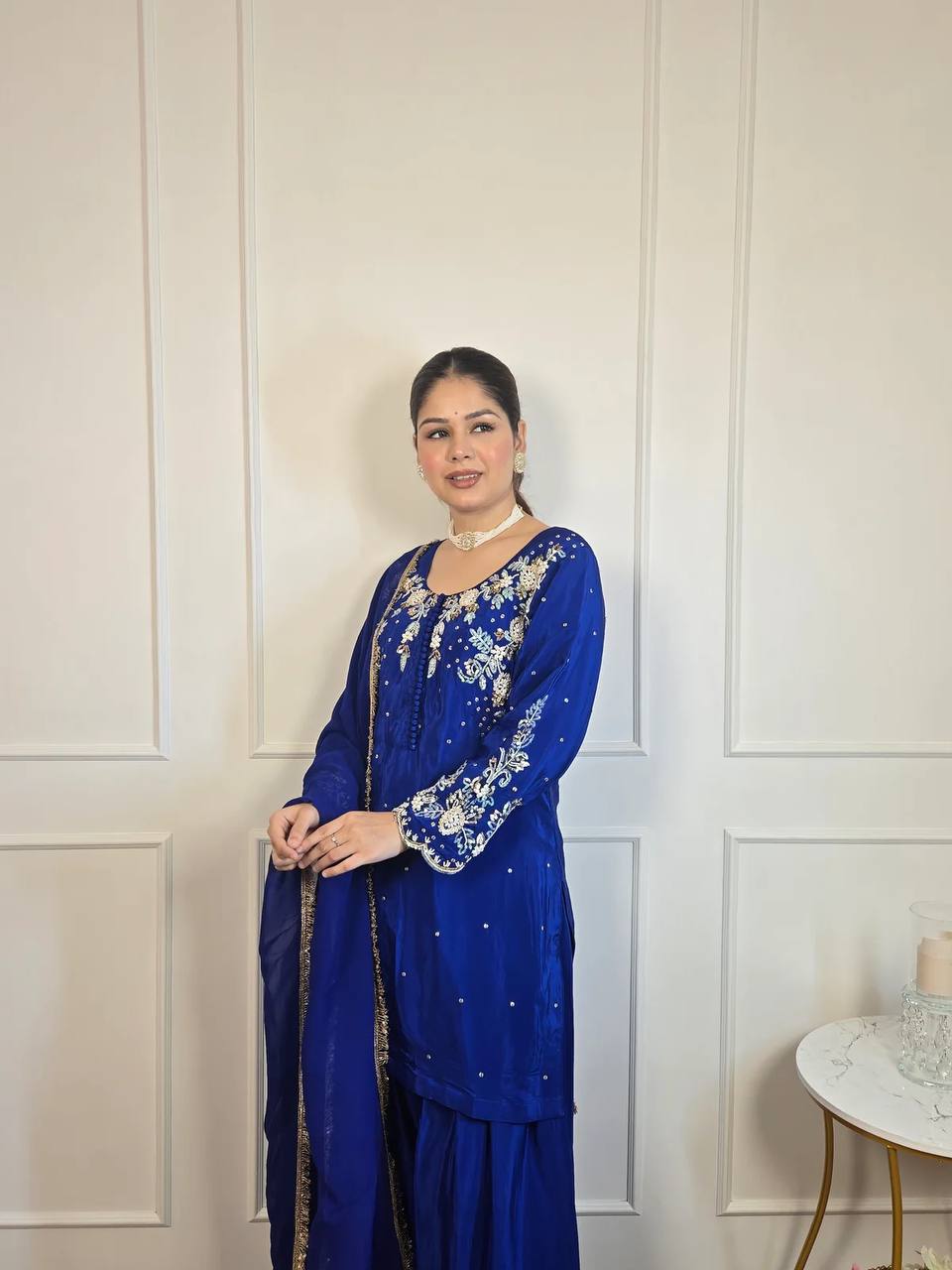 Ocean Glow Radiance Blue Salwar Suit