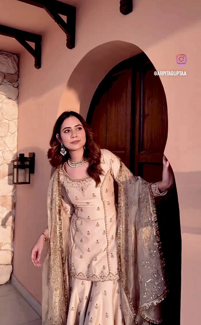 Zarmina Heritage Sharara Inspired by Royal Craftsmanship