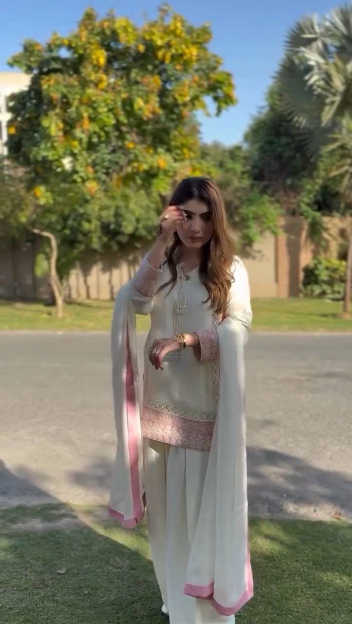 Twirl Tales: Modern Sharara Set in Pastel Perfection