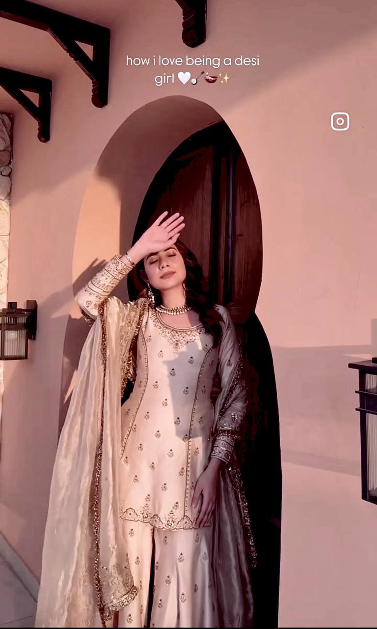 Zarmina Heritage Sharara Inspired by Royal Craftsmanship