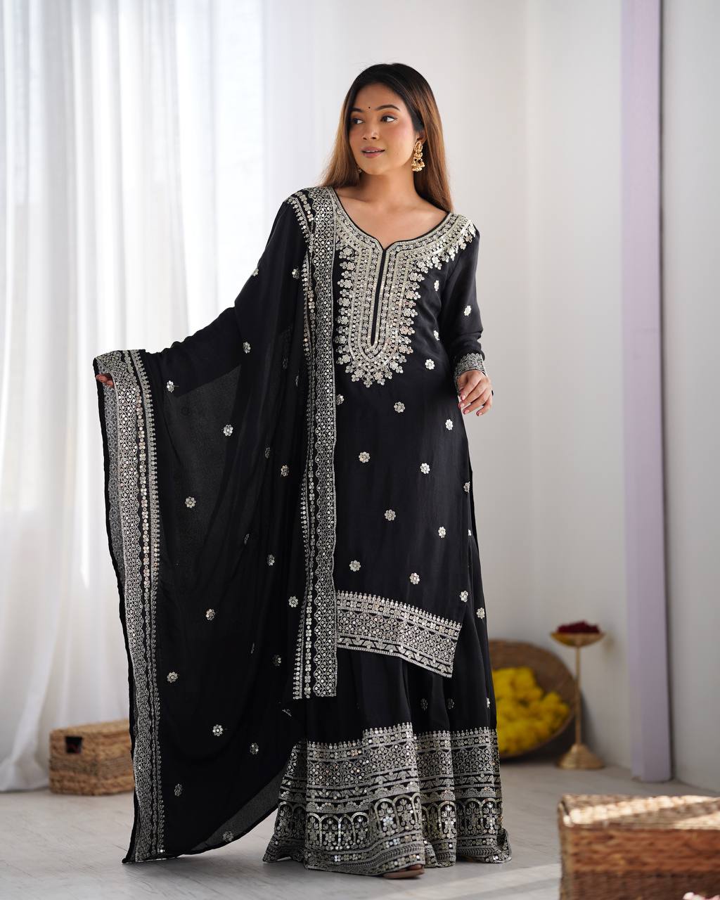 A Symphony of Ethnic Elegance Shararas