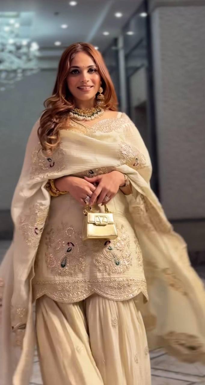 Noor-E-NikahEmbellished Sharara Suit Set Radiance