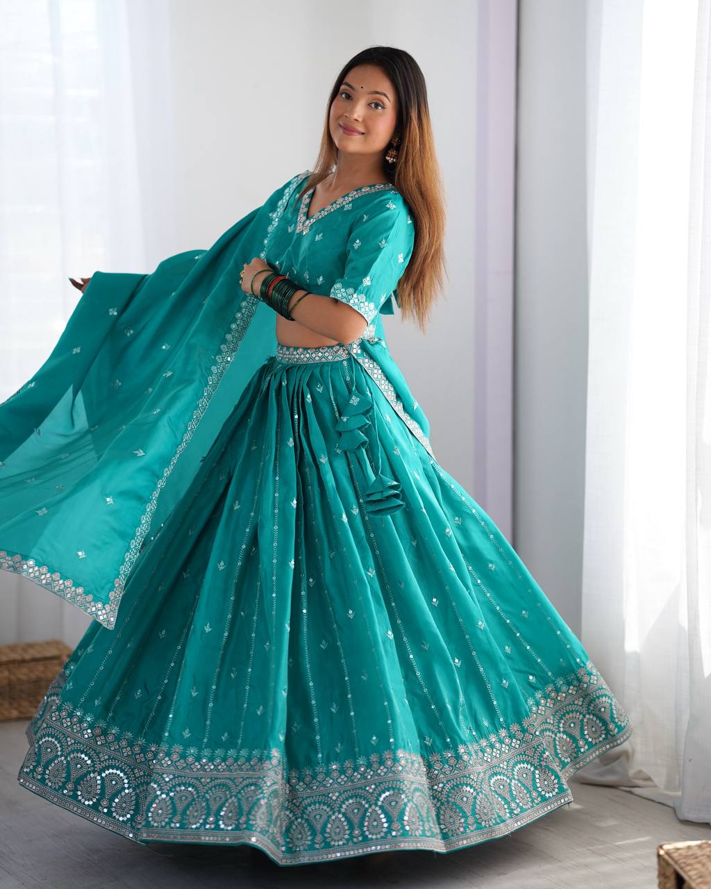 Tejasvi Traditional Twirl Fresh Festive Lehenga Choli