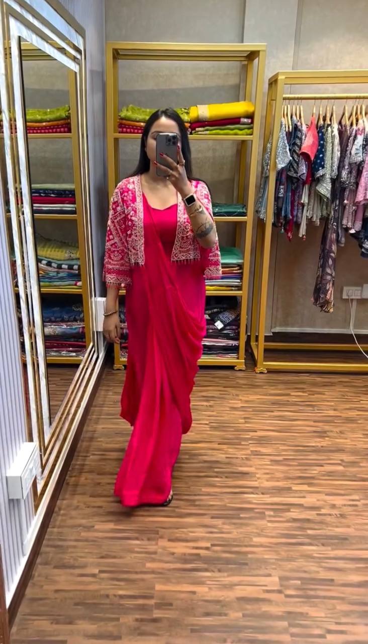 Regal Layers Saree with Jacket Collection
