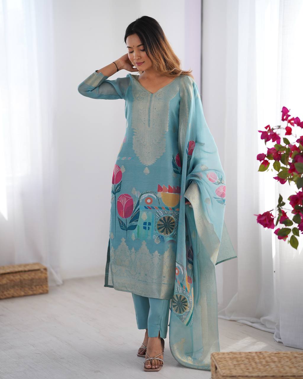 Graceful Digital print for the Modern Muse Suit Set