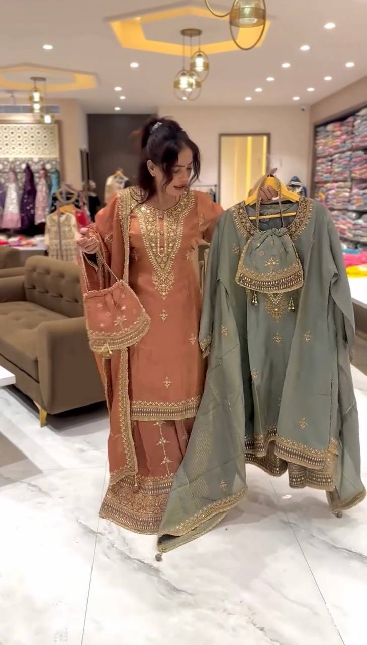 Grace & Grandeur Handcrafted Patiala Pakistani Suit Sets for a Royal Look