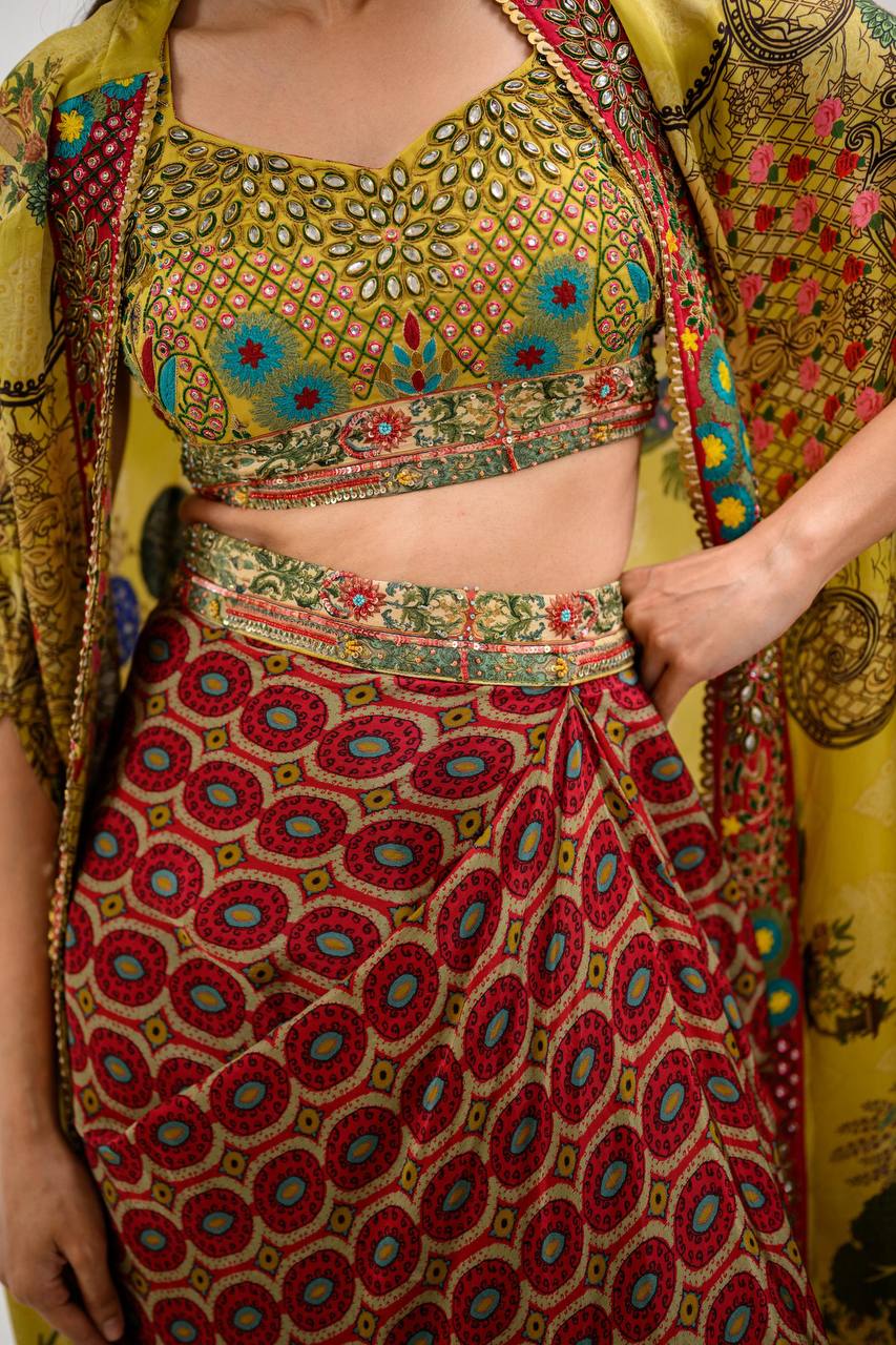 Festive Dhoti Kurta with Chic Shrug A Statement Ethnic Look