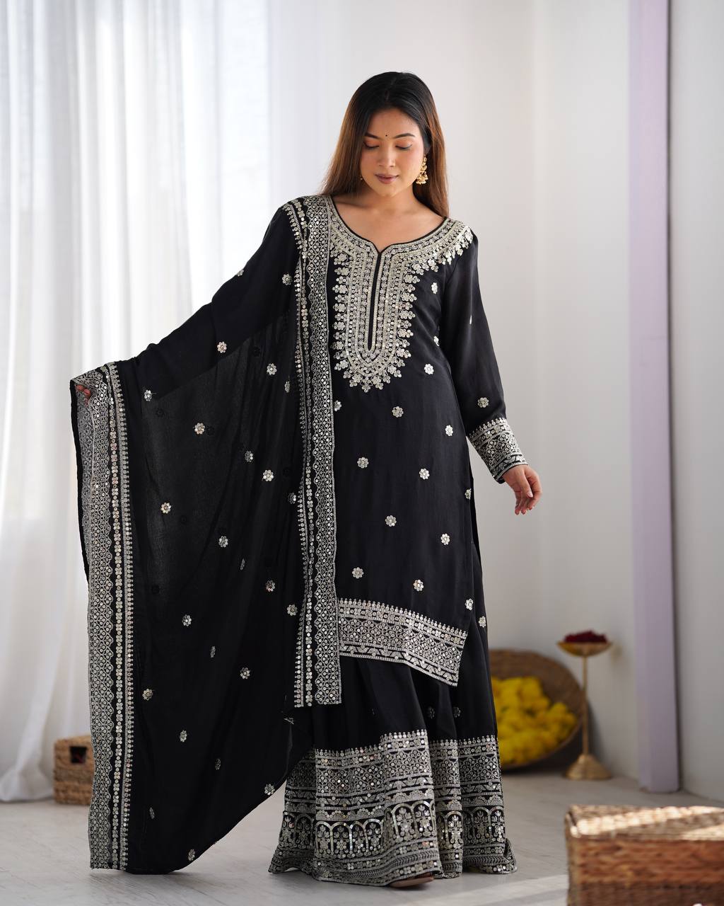 A Symphony of Ethnic Elegance Shararas