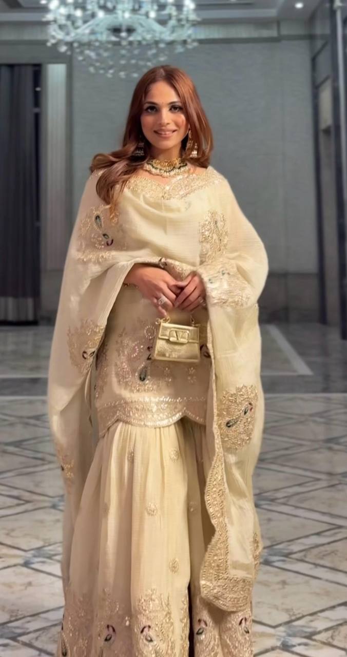 Noor-E-NikahEmbellished Sharara Suit Set Radiance