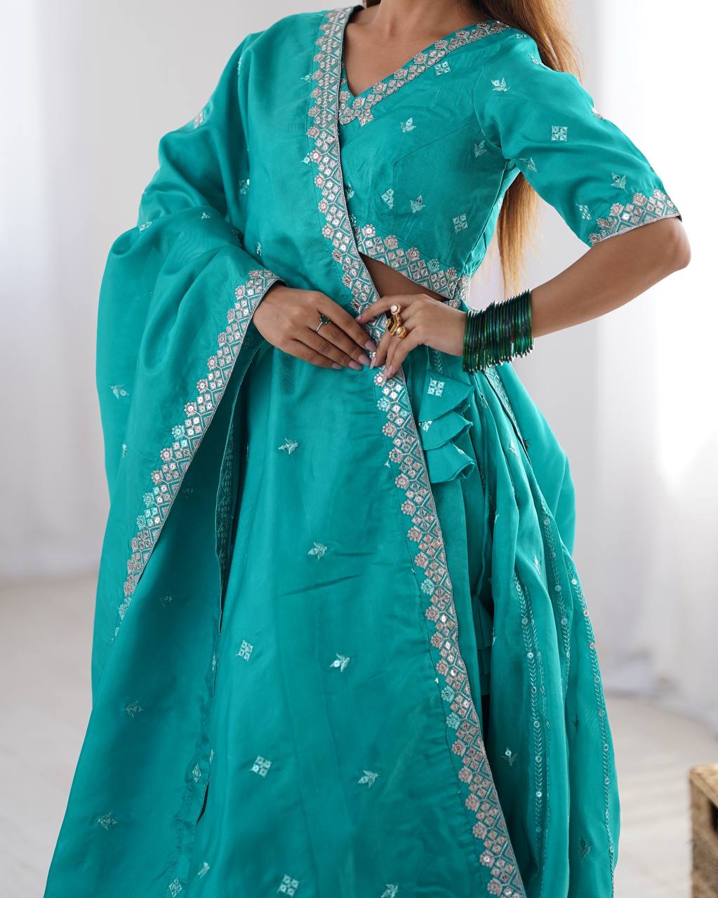 Tejasvi Traditional Twirl Fresh Festive Lehenga Choli