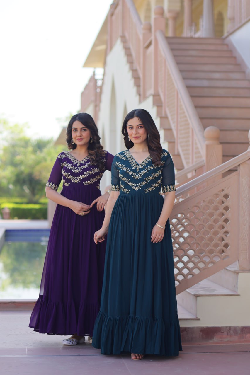 Tanvi Elegant Bloom Anarkali Dress