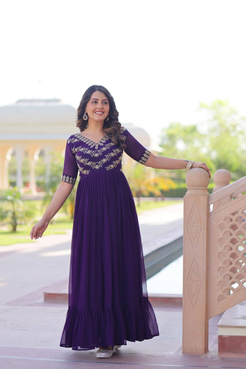 Tanvi Elegant Bloom Anarkali Dress