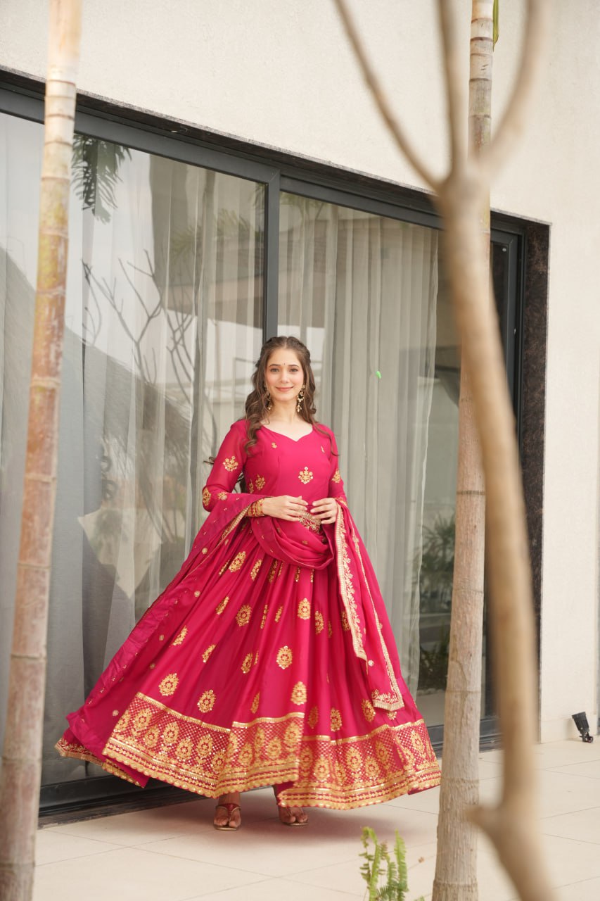 Ruhi Star Georgette Premium Designer Readymade Gown